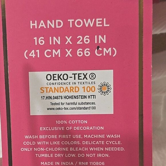 Juicy Couture Home Gold Juicy Embossed Bath & Hand Towel Set- White/Gold - Picture 7 of 8